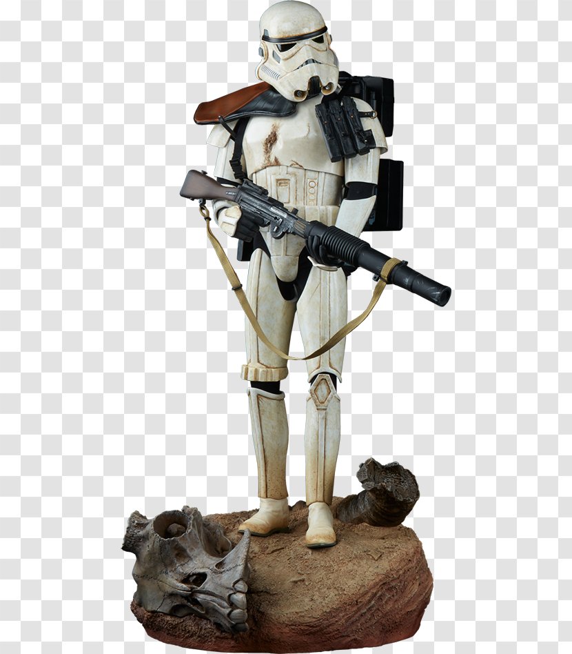 Stormtrooper Statue Chewbacca Figurine Sandtrooper - Action Toy Figures Transparent PNG