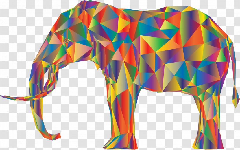 Low Poly Elephant Clip Art - Shading - Elephants Transparent PNG