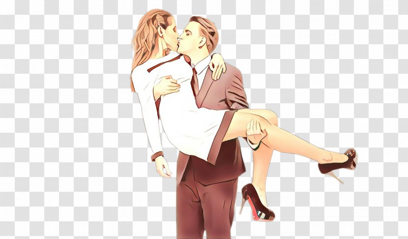 Cartoon Gesture Romance Love Animation - Sitting Transparent PNG