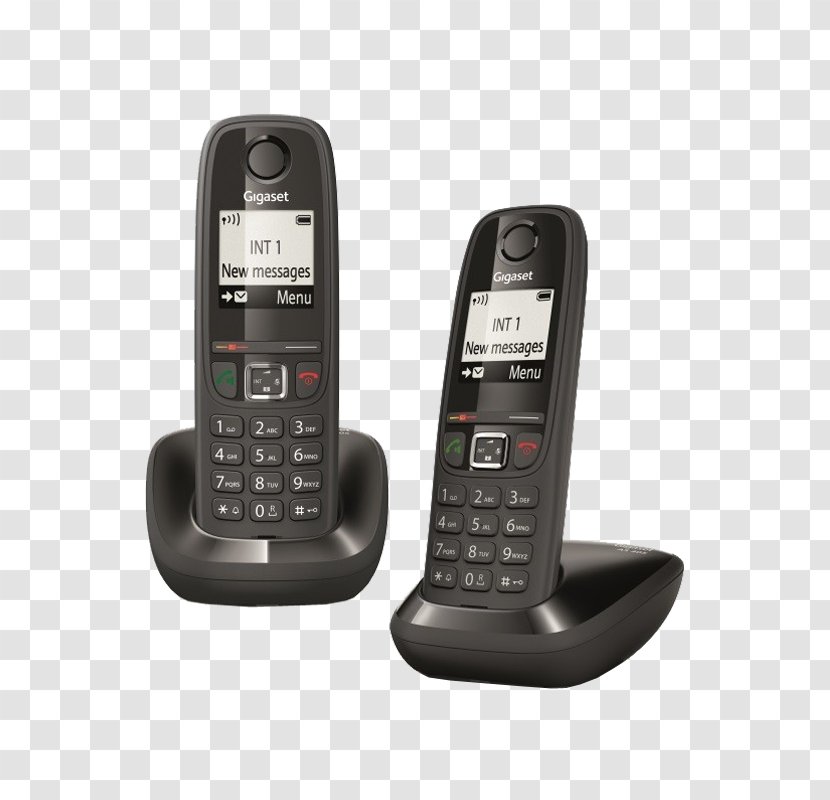 Gigaset AS405 Cordless Telephone Digital Enhanced Telecommunications Communications - Telephony Transparent PNG