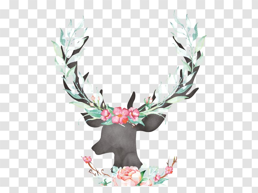 Reindeer Antler Deer Horn Transparent PNG