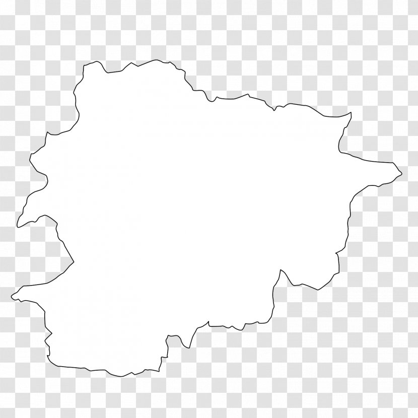 White Line Art Angle Map Transparent PNG