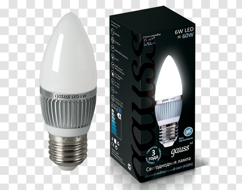 Edison Screw LED Lamp Al'batros Light-emitting Diode - Incandescent Light Bulb Transparent PNG