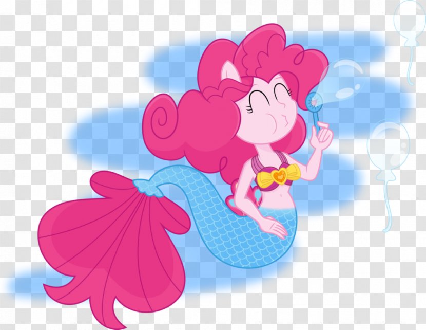 Pinkie Pie Comics Illustration DeviantArt Clip Art - Normal Curls And Mermaid Transparent PNG