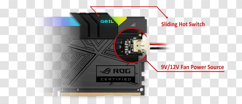 GeIL DDR4 SDRAM Republic Of Gamers Memory Module Hovedlager - Color Mode: Rgb Transparent PNG