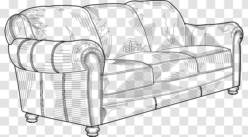 Table Furniture Couch Chair Drawing - Education - Soft Bed Cliparts Transparent PNG
