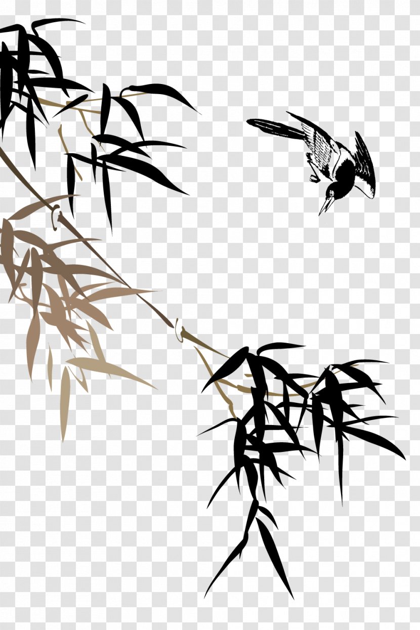 Bamboo Wall Decal Mural - Leaves Transparent PNG