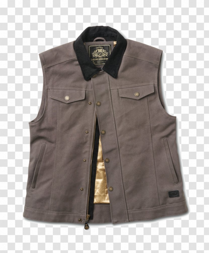 Gilets Clothing Jacket Sleeve Button - Roland Sands - Sleeveless Vest Transparent PNG