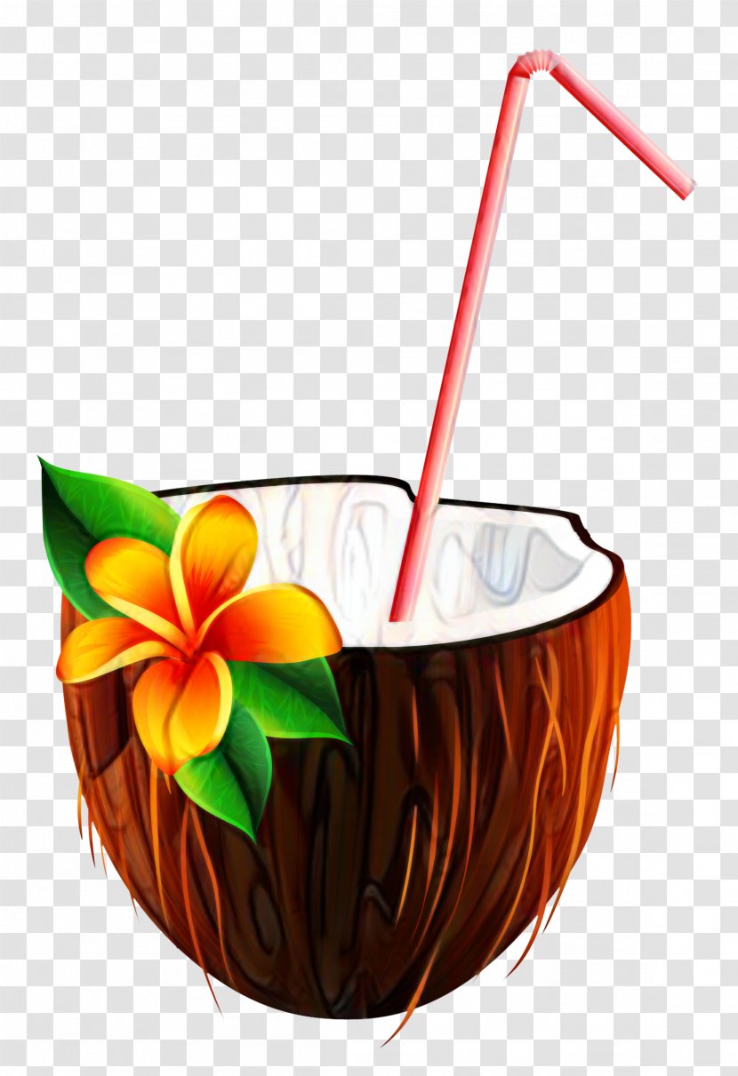 Coconut Water Orange Juice Cocktail Fizzy Drinks - Drink Transparent PNG