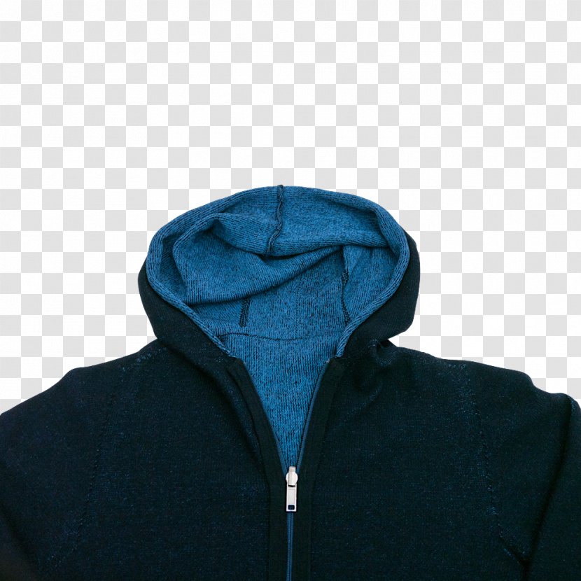 Hoodie Polar Fleece Cobalt Blue Neck - Electric - Strick Transparent PNG