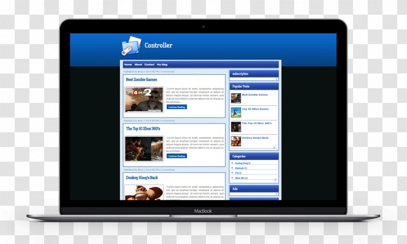 Netbook Computer Program New Media Multimedia Personal - Journalism - Macbook Template Transparent PNG