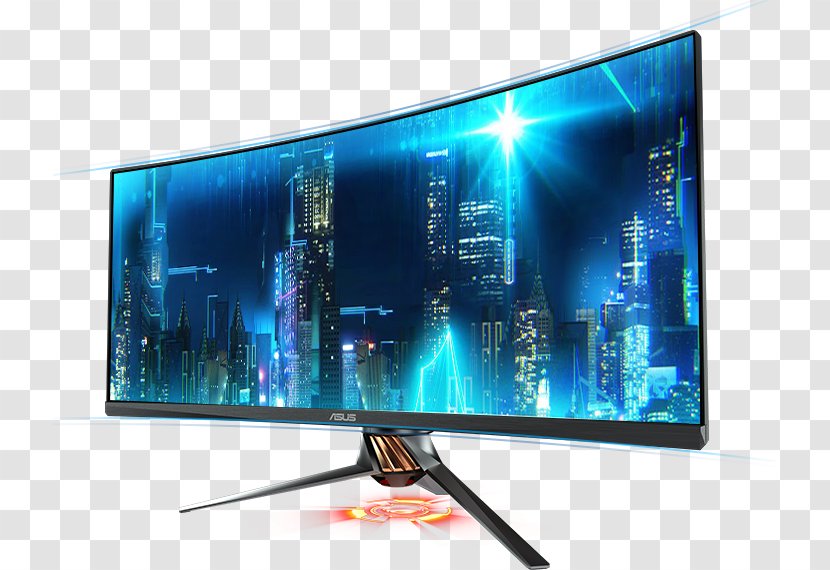 ASUS PG258Q Nvidia G-Sync 21:9 Aspect Ratio Computer Monitors IPS Panel - Display Device - One Inch Photo Transparent PNG