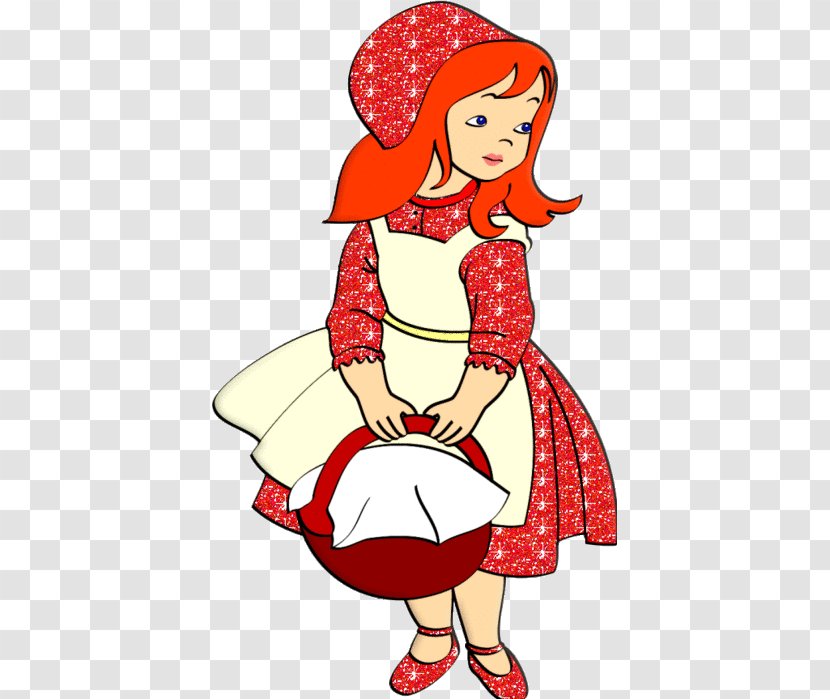 Little Red Riding Hood Fairy Tale Fable Drawing Clip Art - Child Transparent PNG