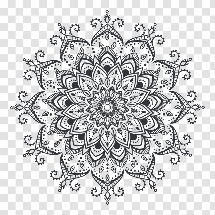 Vector Graphics Mandala Tattoo Mehndi Henna - Flora Transparent PNG