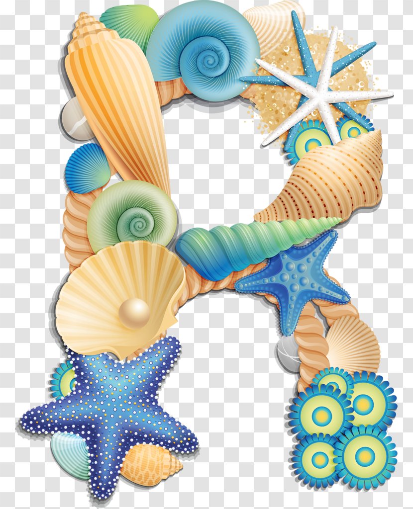 Lettering Alphabet Seashell Beach - Body Jewelry Transparent PNG