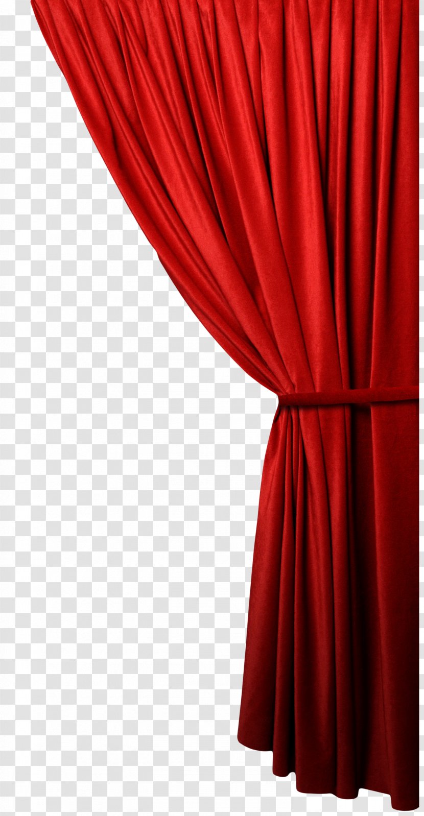 Theater Drapes And Stage Curtains Red Window Treatment - Satin Transparent PNG