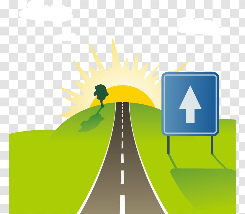 Road Euclidean Vector Highway Drawing - Brand Transparent PNG
