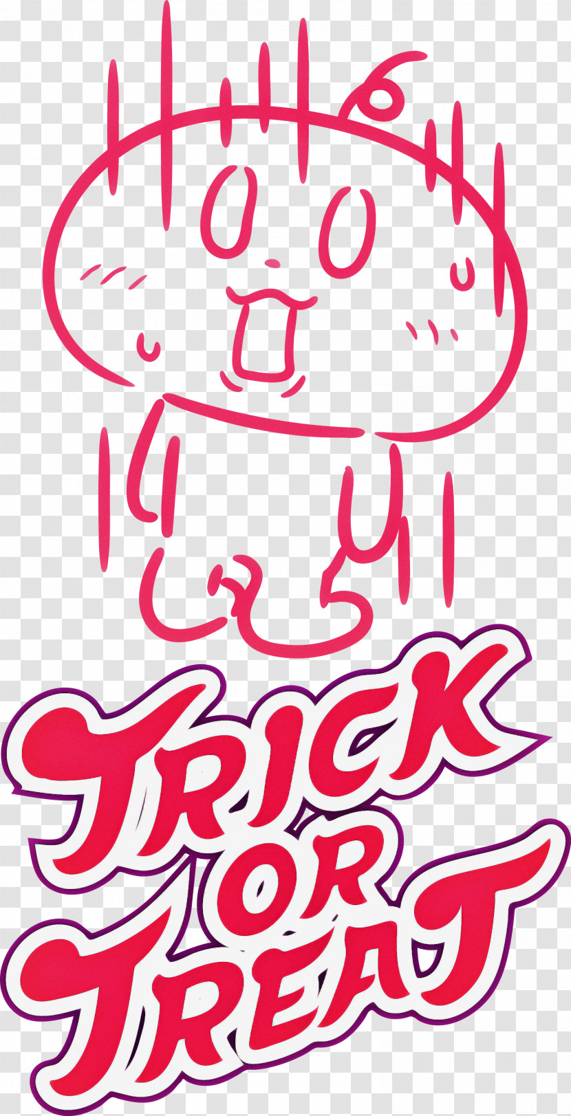 TRICK OR TREAT Happy Halloween Transparent PNG