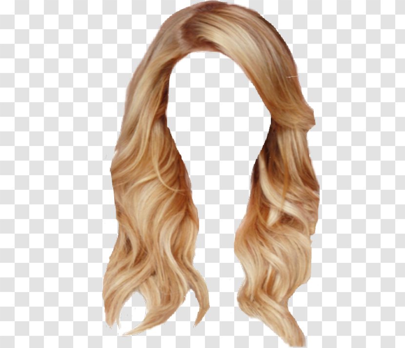 Blond Hairstyle Wig Long Hair - Caramel Color - Summer Trends Transparent PNG