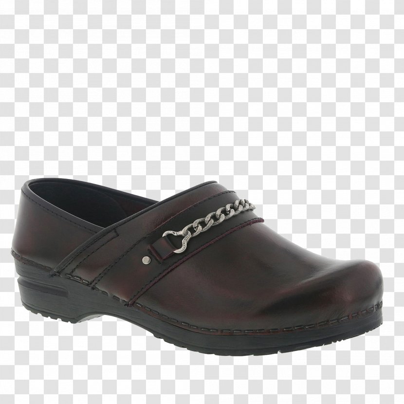 Clog Slip-on Shoe Leather Footwear - Brown - Boot Transparent PNG