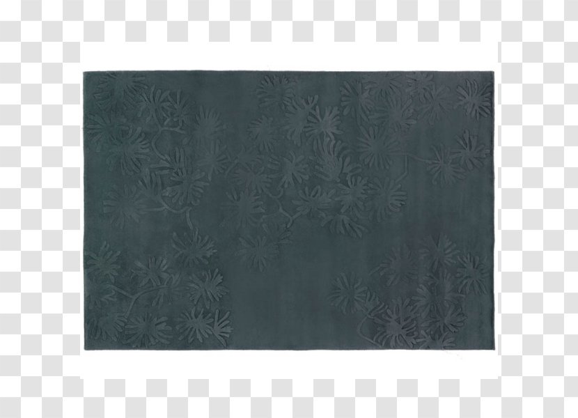 Place Mats Rectangle Black M - Embossed Flowers Transparent PNG