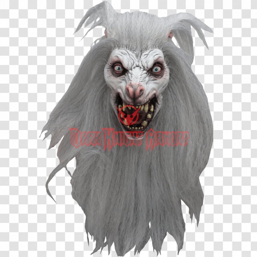 Latex Mask Halloween Costume White - Snout Transparent PNG