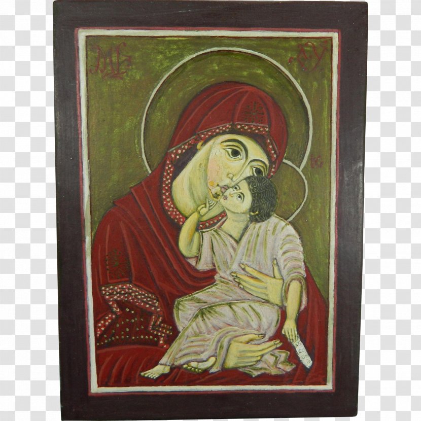 Painting The Virgin And Child With St. Anne Jesus Eastern Orthodox Church Icon - St Transparent PNG