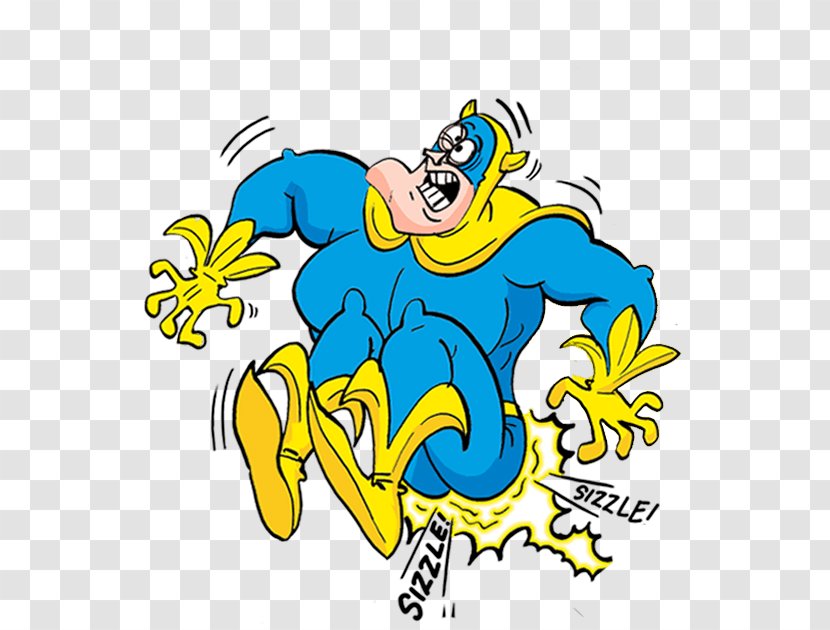 Bananaman The Dandy Beano Comics Cartoon - Banana - Man Transparent PNG