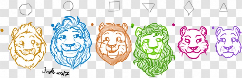 Clip Art Illustration Nose Product Animal - Heart - Pride Of Lions Transparent PNG