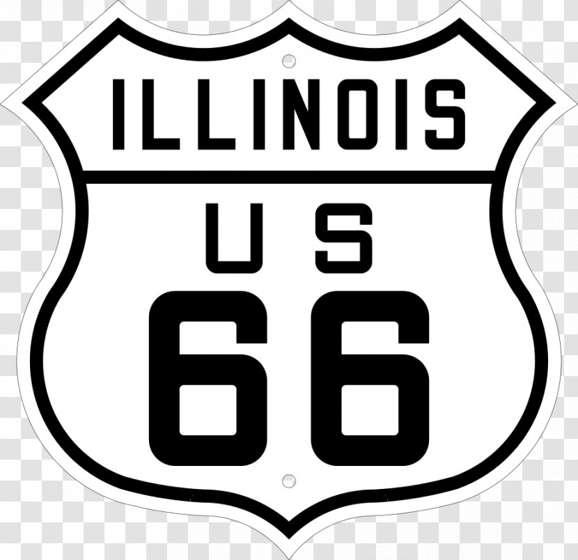 U.S. Route 66 In Illinois 83 Road - Us Transparent PNG