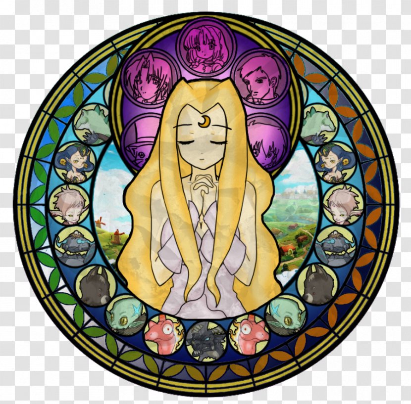 Stained Glass Cartoon Material - Art Transparent PNG