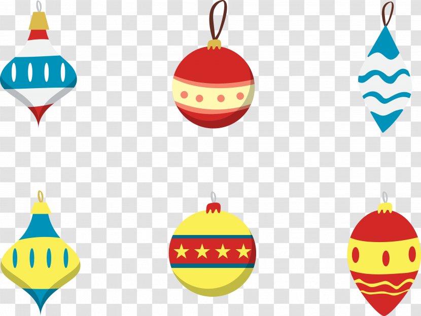 Christmas Ornament Clip Art - Decoration - Retro Balls Transparent PNG