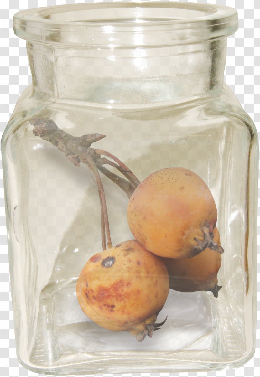Glass Jar Bottle - Loquat Transparent PNG