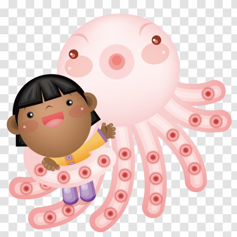 Octopus Cartoon - Cuteness - And Children Transparent PNG