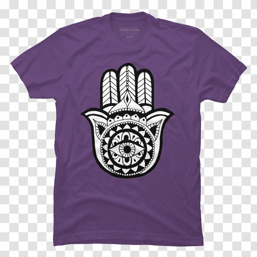 Printed T-shirt Design By Humans Clothing - Violet Transparent PNG