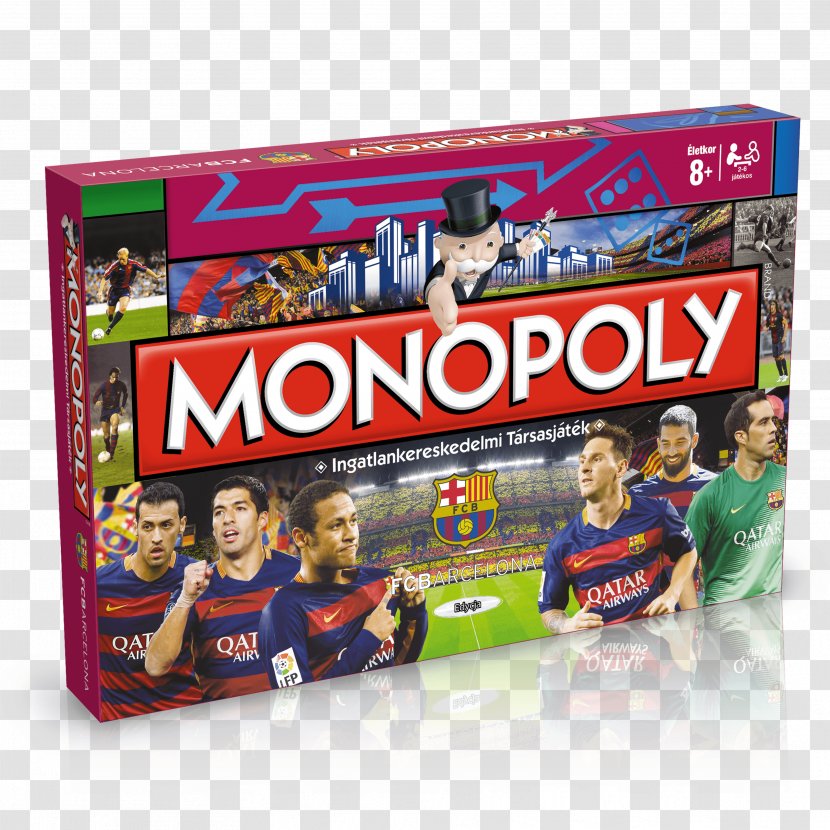 Hasbro Monopoly FC Barcelona Board Game - Winning Moves - Fc Transparent PNG