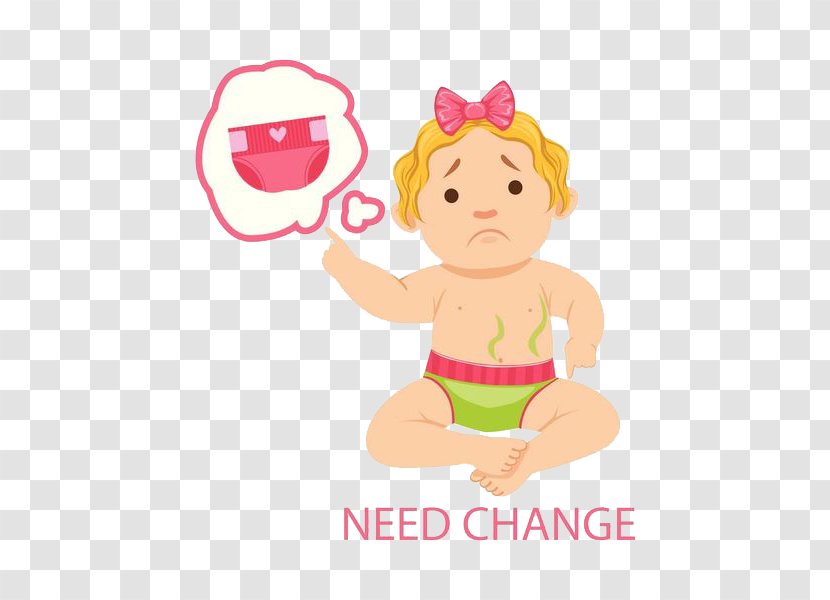 Diaper Cartoon Infant Illustration - Toddler - Baby Diapers Transparent PNG