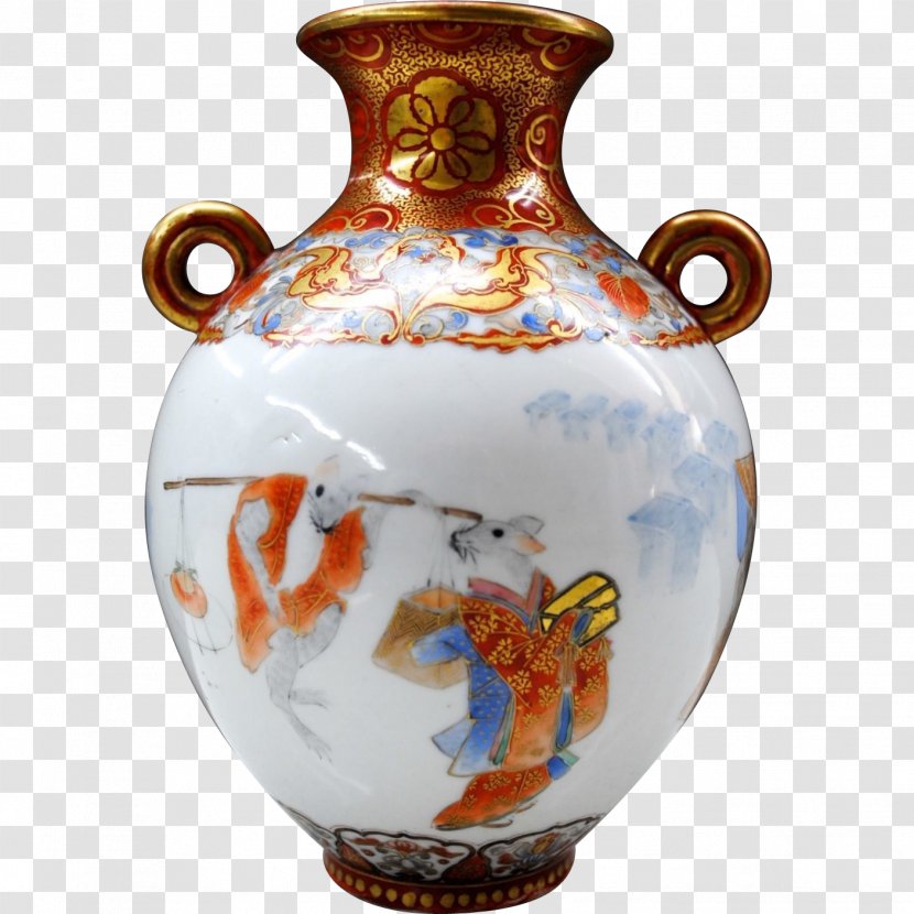 Kutani Ware Porcelain Vase Clip Art - Transparency And Translucency - Antique Transparent PNG