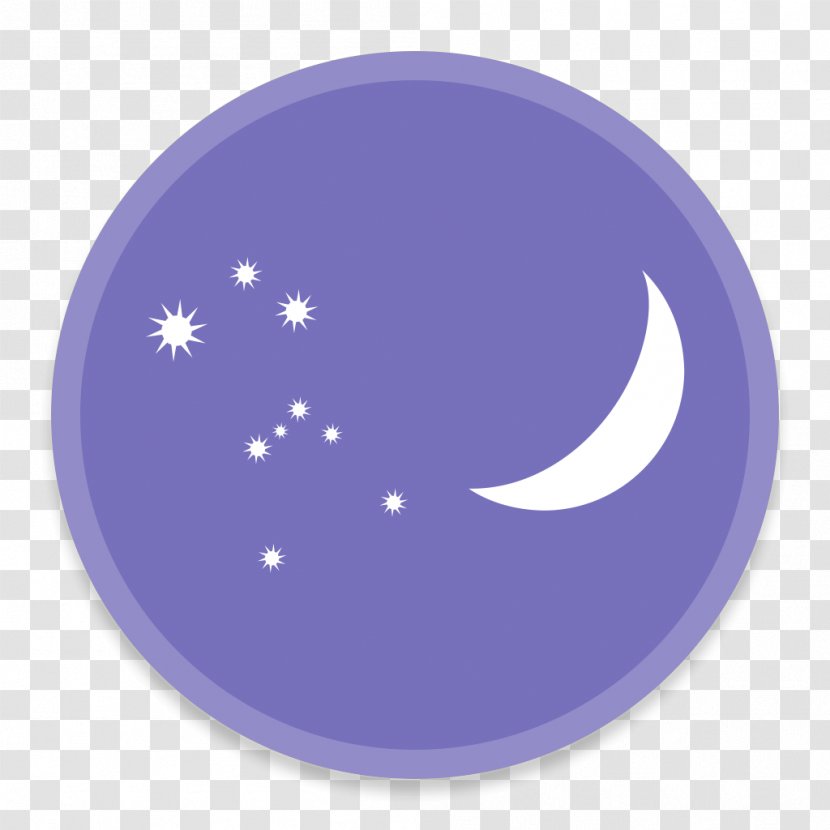 Purple Symbol Sky Crescent Violet - Stellarium Transparent PNG