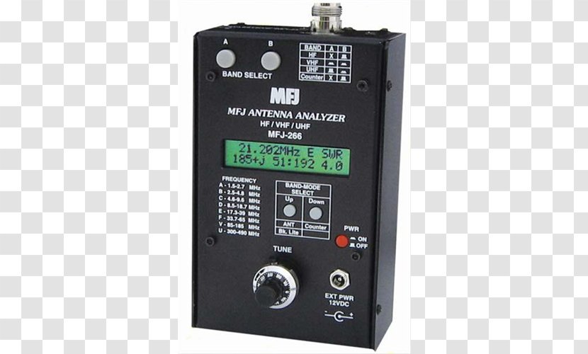 Antenna Analyzer Analyser Aerials Standing Wave Ratio MFJ Enterprises - Shortwave Radiation Transparent PNG