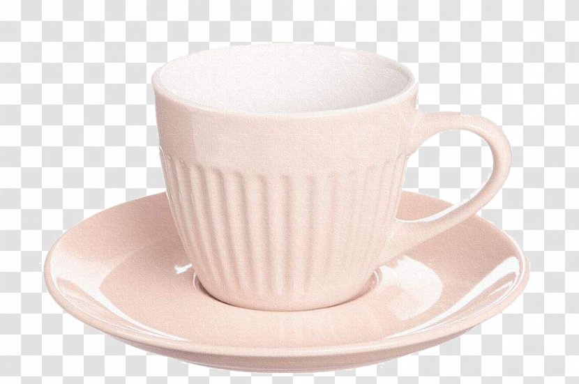 Coffee Cup Espresso Cafe Mug - Saucer - White Transparent PNG