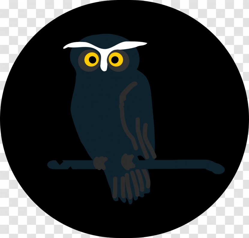 Little Owl Bird Yellow Clip Art - Darkness - Illustration Transparent PNG