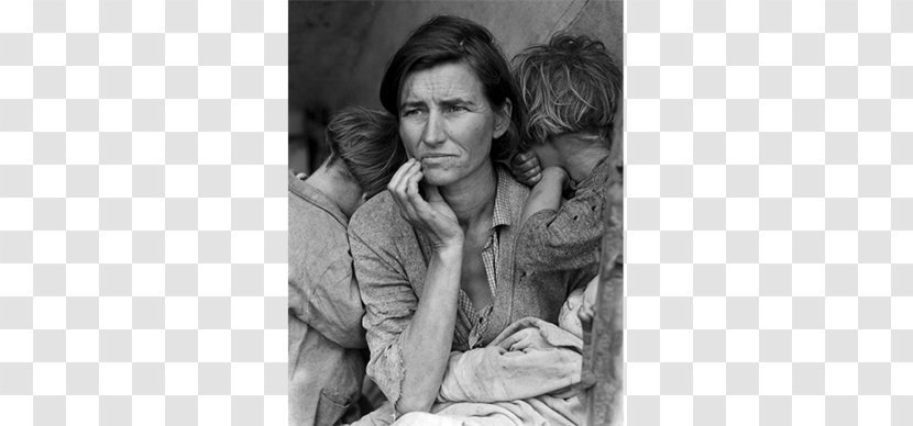 Migrant Mother Dorothea Lange The Great Depression United States Photography - Watercolor Transparent PNG
