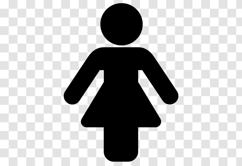 Gender Symbol Female - Black And White - Women Sign Transparent PNG