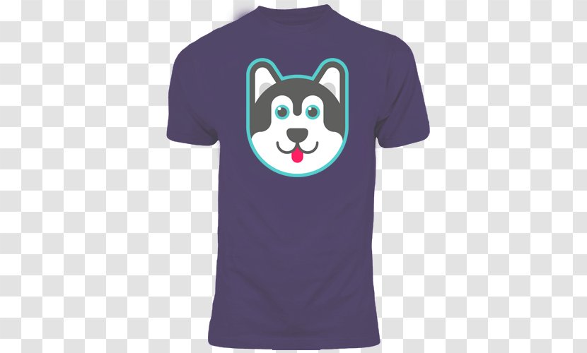 T-shirt Hoodie Raglan Sleeve - Husky Dog Transparent PNG