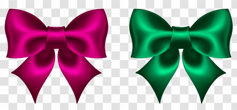 Clip Art - Product Design - Pink And Green Bow Clipart Picture Transparent PNG