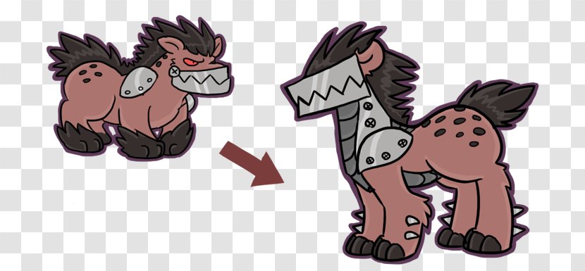 Pony Mustang Mane Hyena Donkey - Tail - Spotted Transparent PNG