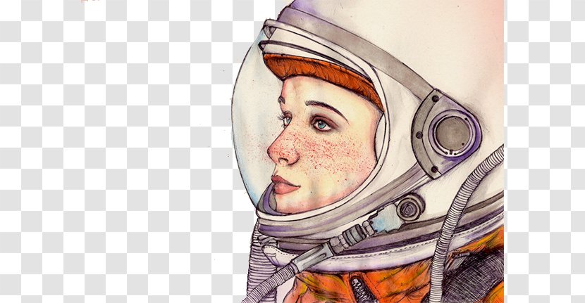 Astronaut Illustrator Drawing Art Illustration - Silhouette Transparent PNG