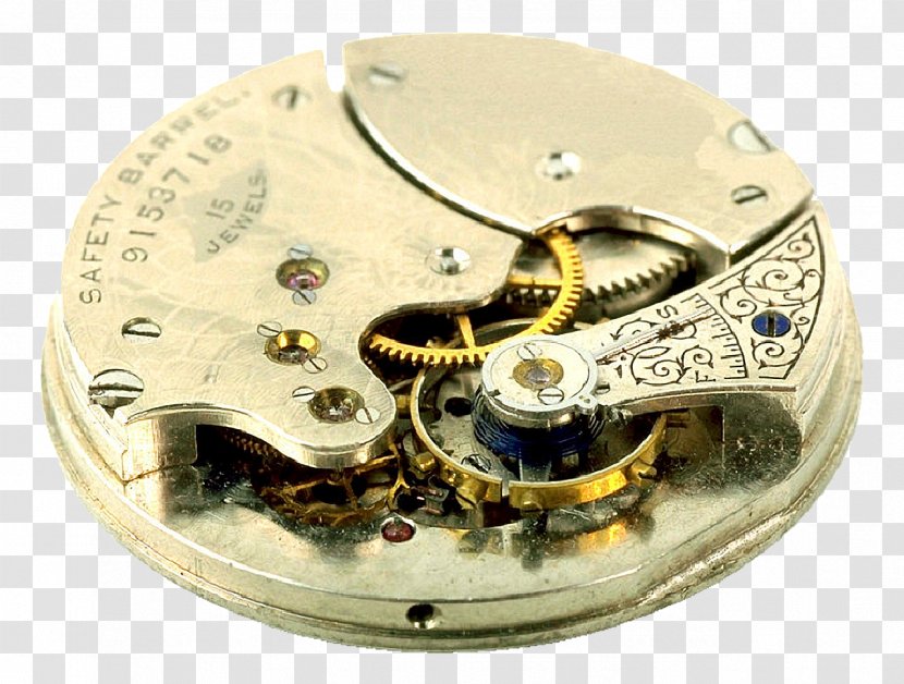 Automatic Watch Clock Gear Movement - Metal Transparent PNG