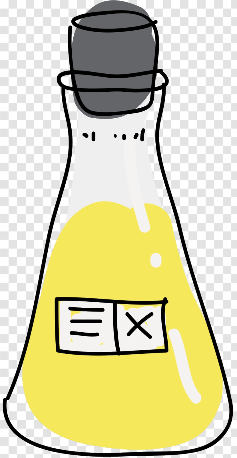 Clip Art Product Design Line - Yellow - Bottle Transparent PNG